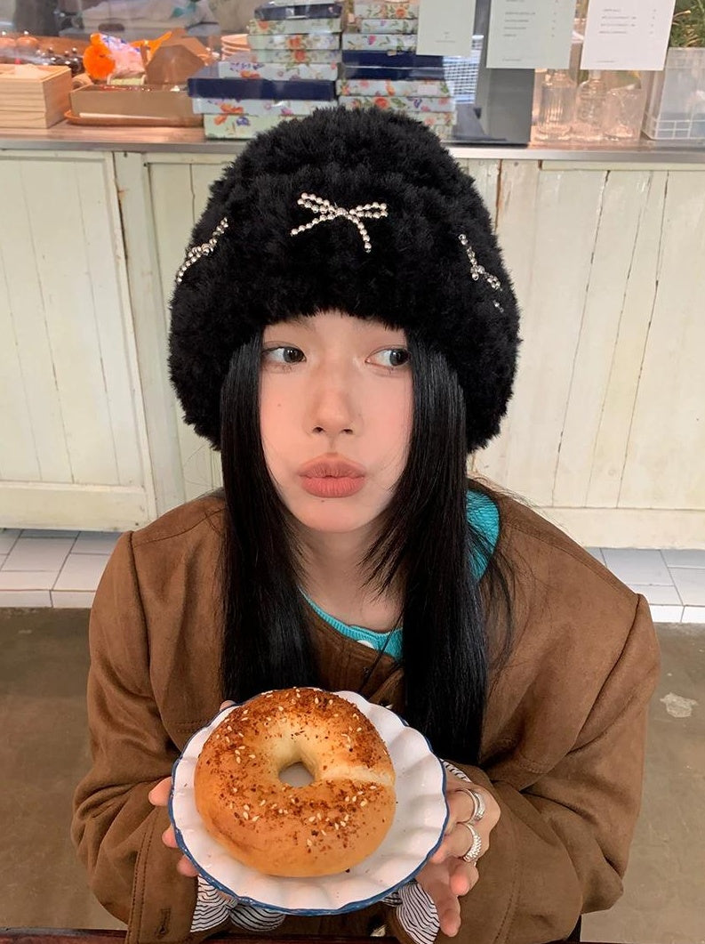 TRIA SELECT | WINTER PLUSH KNITTED HAT【ID:TN00081】