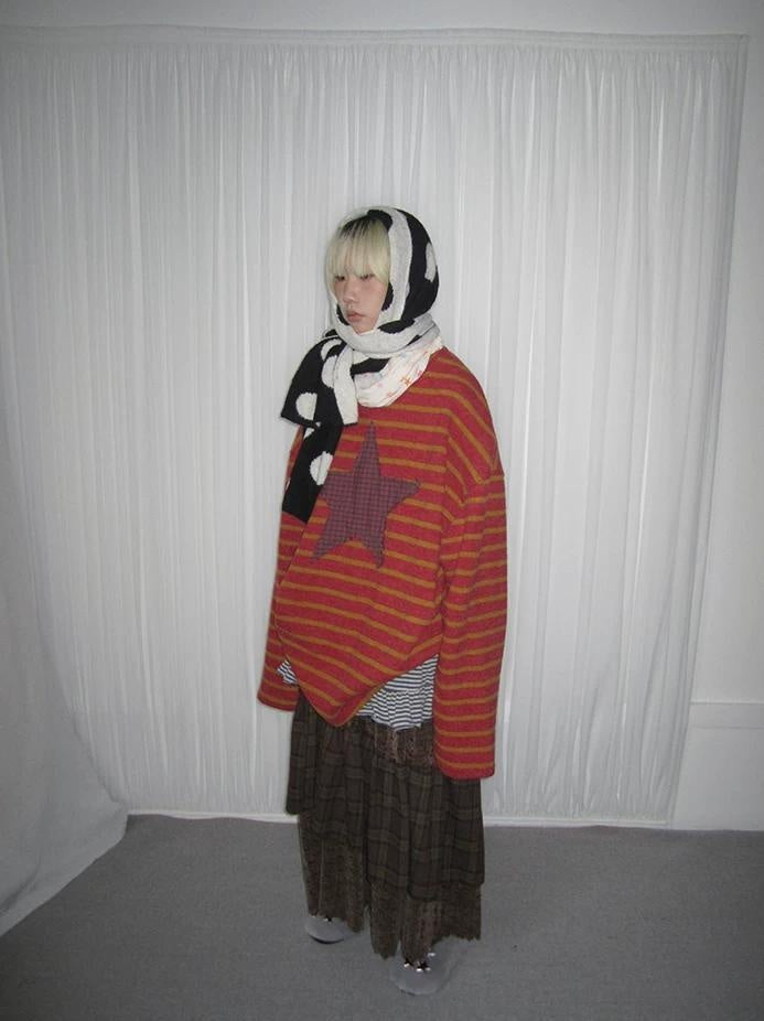 3months |  KOREAN STRIPED KNIT SWEATER【ID:TN00026】