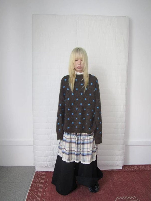 3months |  LOOSE KNITTED SWEATER JACKET【ID:TN00019】