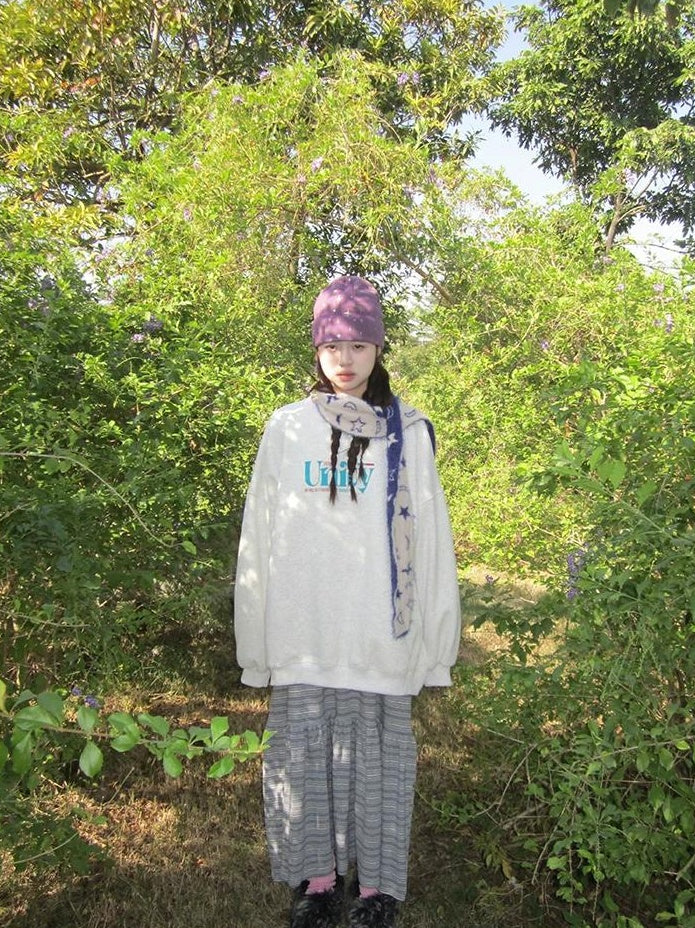 3months | LAZY CHIC LETTER SWEATER【ID:TN00035】