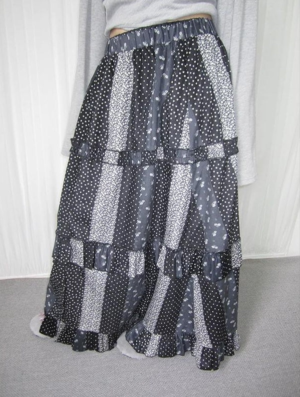 3months |  RETRO POLKA DOT A-LINE SKIRT【ID:TN00021】