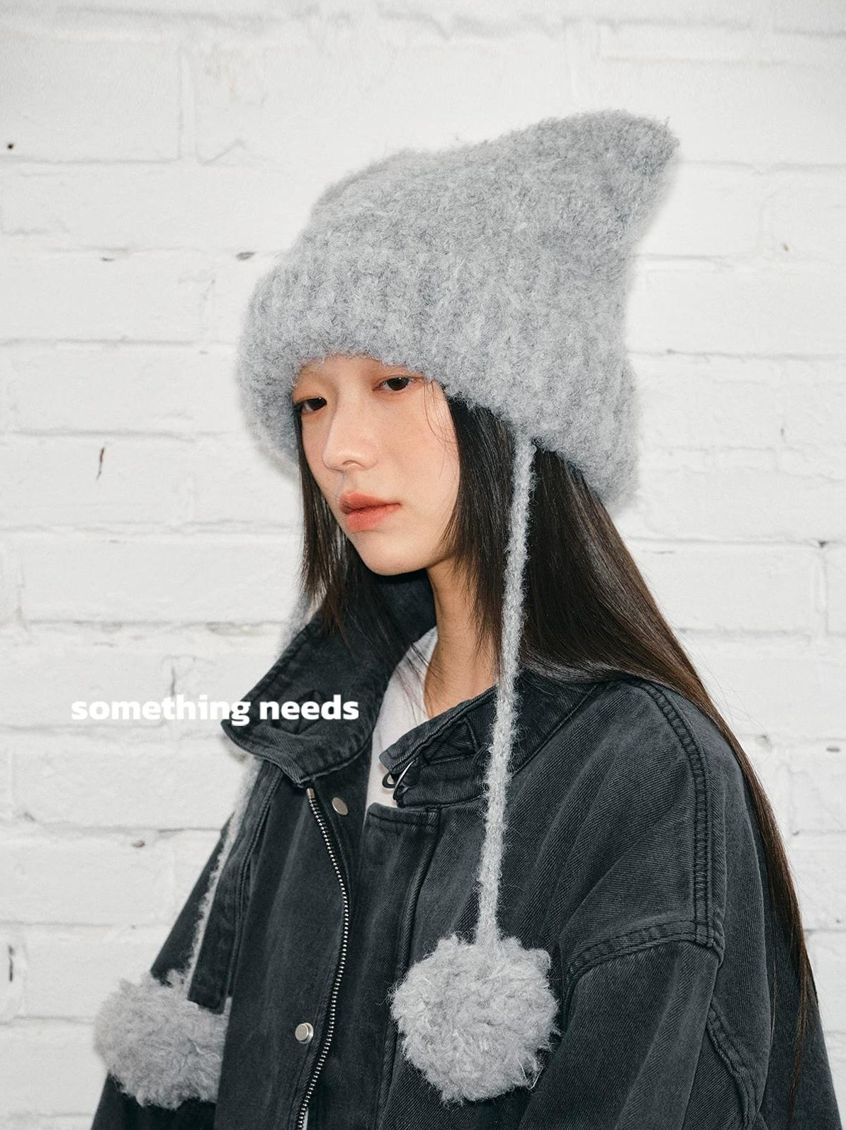 TRIA SELECT | WINTER KITTEN EARS KNIT HAT【ID:TN00084】
