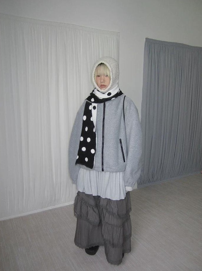 3months | NICHE DRAWSTRING PEPLUM JACKET【ID:TN00066】