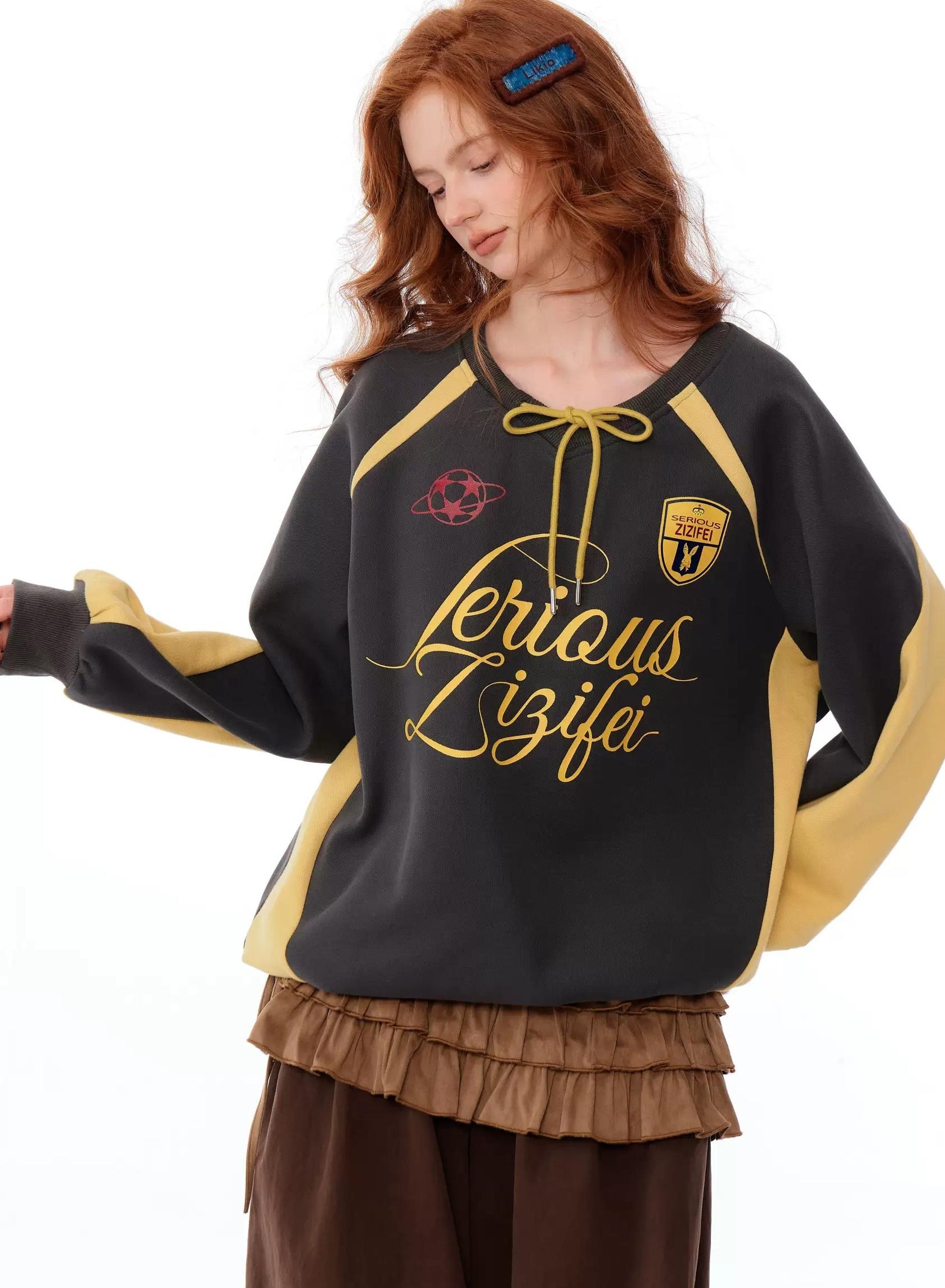 ziziFei | RETRO COLOR-BLOCK SWEATSHIRT【ID:TN00072】