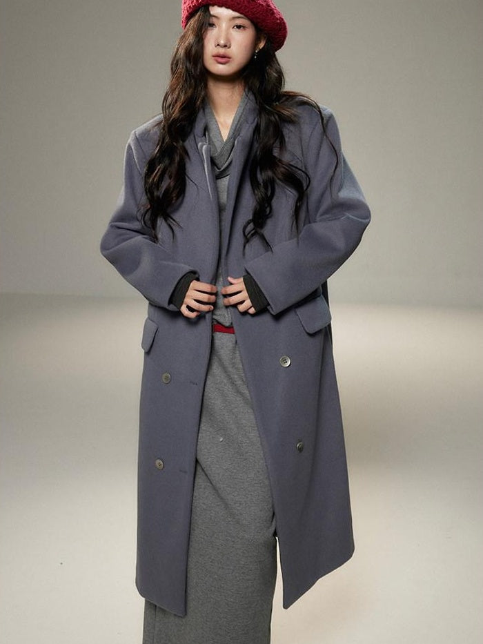 Cinched Waist Halter Neck Faux Layered Wasteland Long Sleeve Casual Maxi Dresses