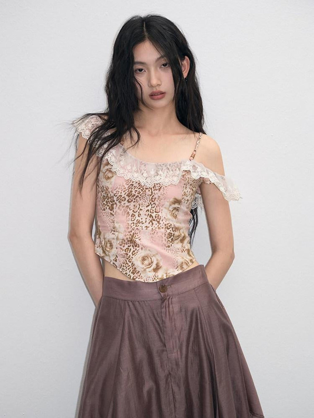Cropped Floral Slim Fit Streetwear Youth Tank Cami Botanical Print Camisoles