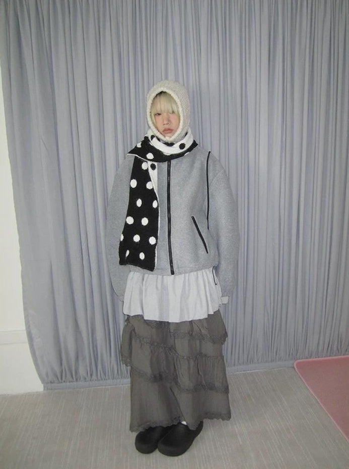3months | NICHE DRAWSTRING PEPLUM JACKET【ID:TN00066】