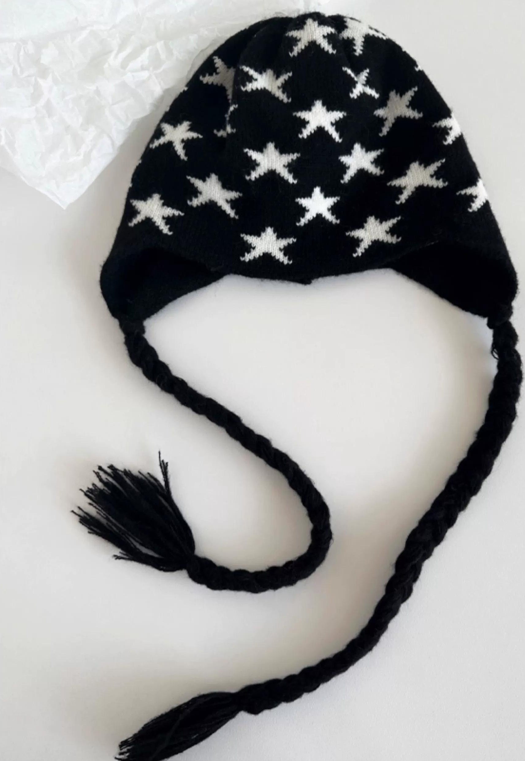 TRIA SELECT |  RETRO KNITTED EAR PROTECTION CAP【ID:TN00002】