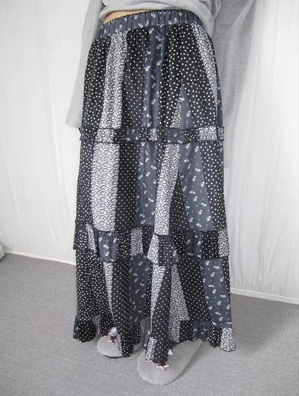 3months |  RETRO POLKA DOT A-LINE SKIRT【ID:TN00021】
