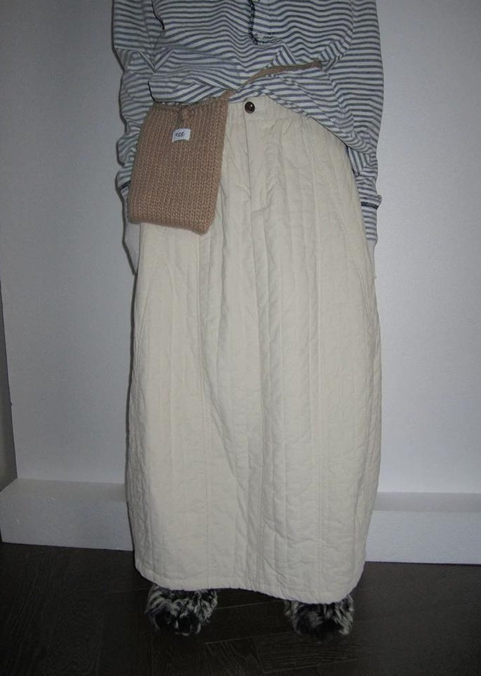 3months |  HIGH WAIST COTTON A-LINE SKIRT【ID:TN00017】