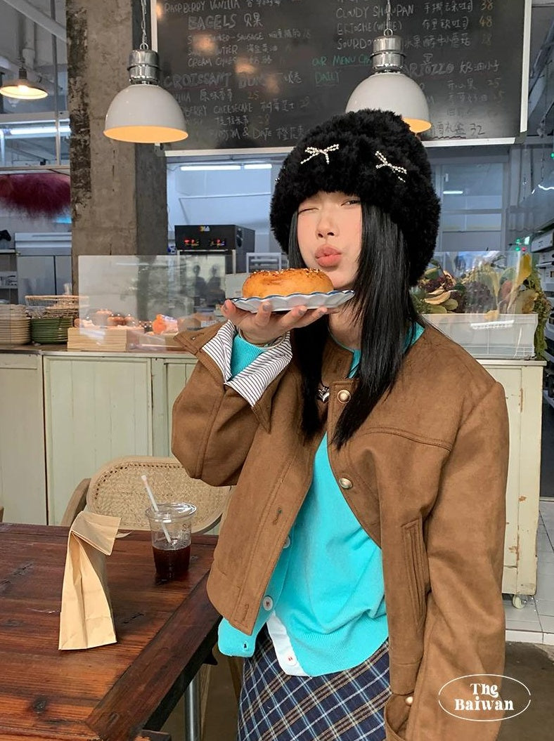 TRIA SELECT | WINTER PLUSH KNITTED HAT【ID:TN00081】