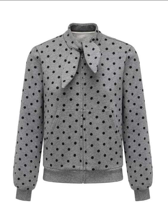 Butterfly Print Hooded Zip Up Sweatshirt
