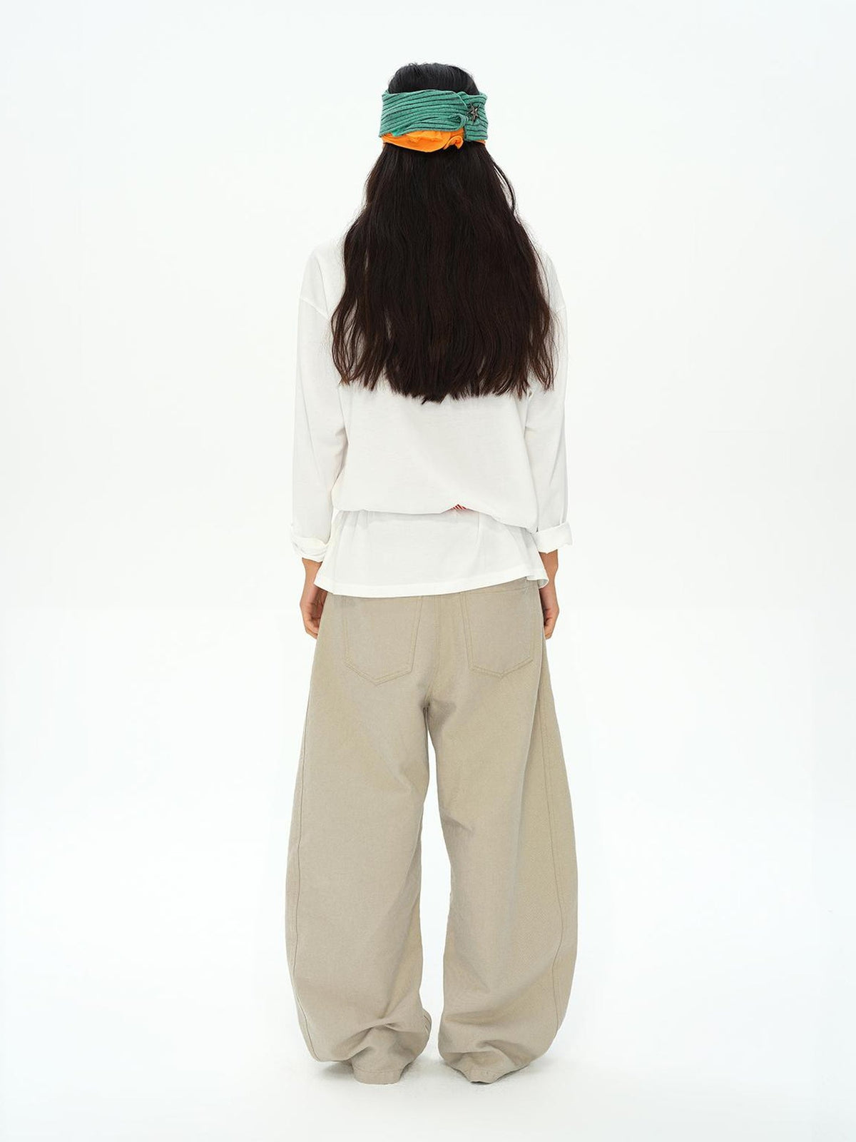 Frayed Lotus Lace Poet Tee French Pleat Long Sleeves