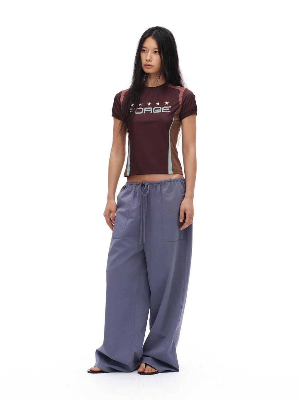 Retro Sporty Floral Patchwork Embroidered Women'S Short Sleeve T-Shirts