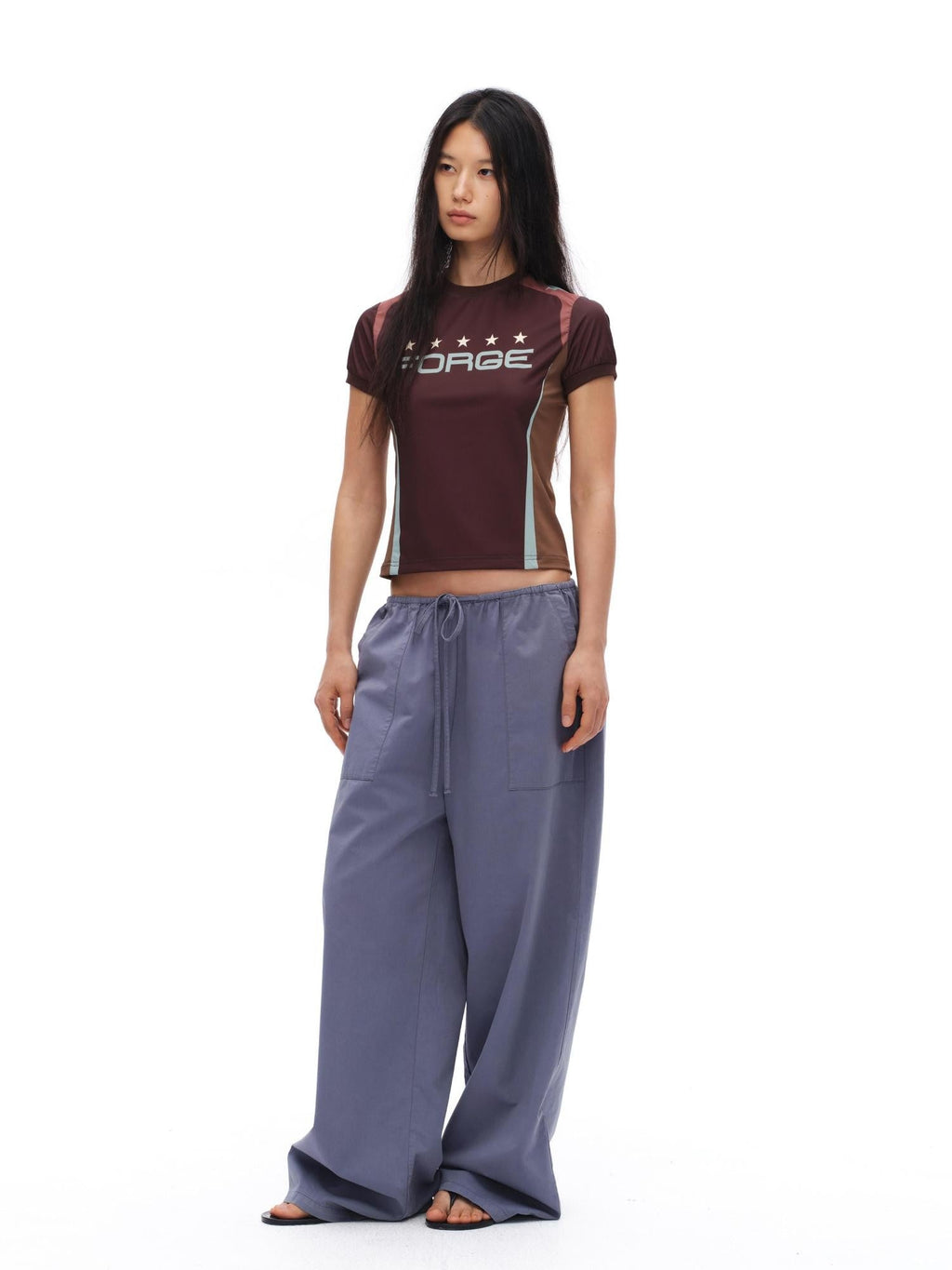 Retro Sporty Floral Patchwork Embroidered Women'S Short Sleeve T-Shirts