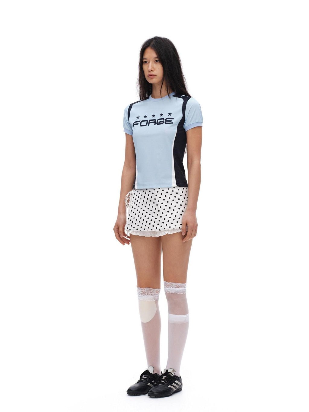 Retro Sporty Floral Patchwork Embroidered Women'S Short Sleeve T-Shirts