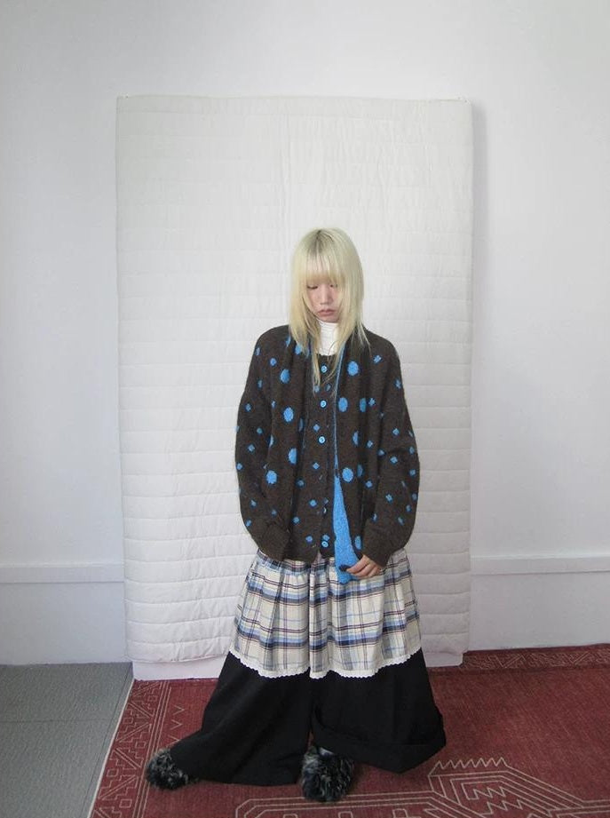 3months |  LOOSE KNITTED SWEATER JACKET【ID:TN00019】