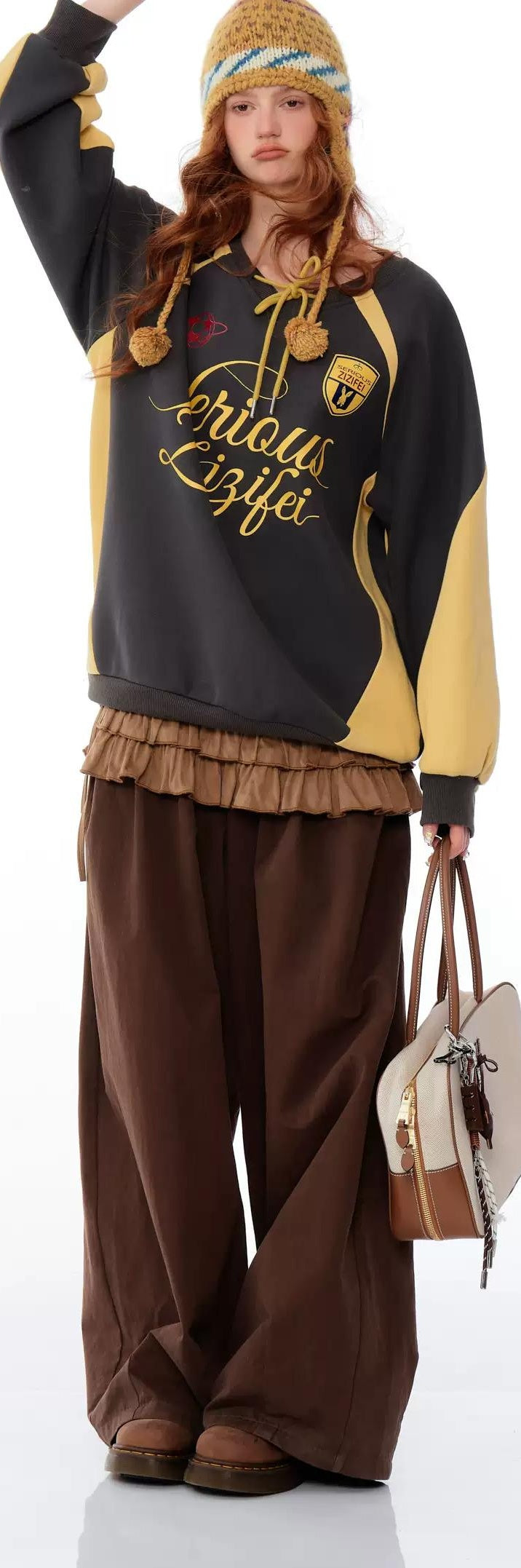 ziziFei | RETRO COLOR-BLOCK SWEATSHIRT【ID:TN00072】
