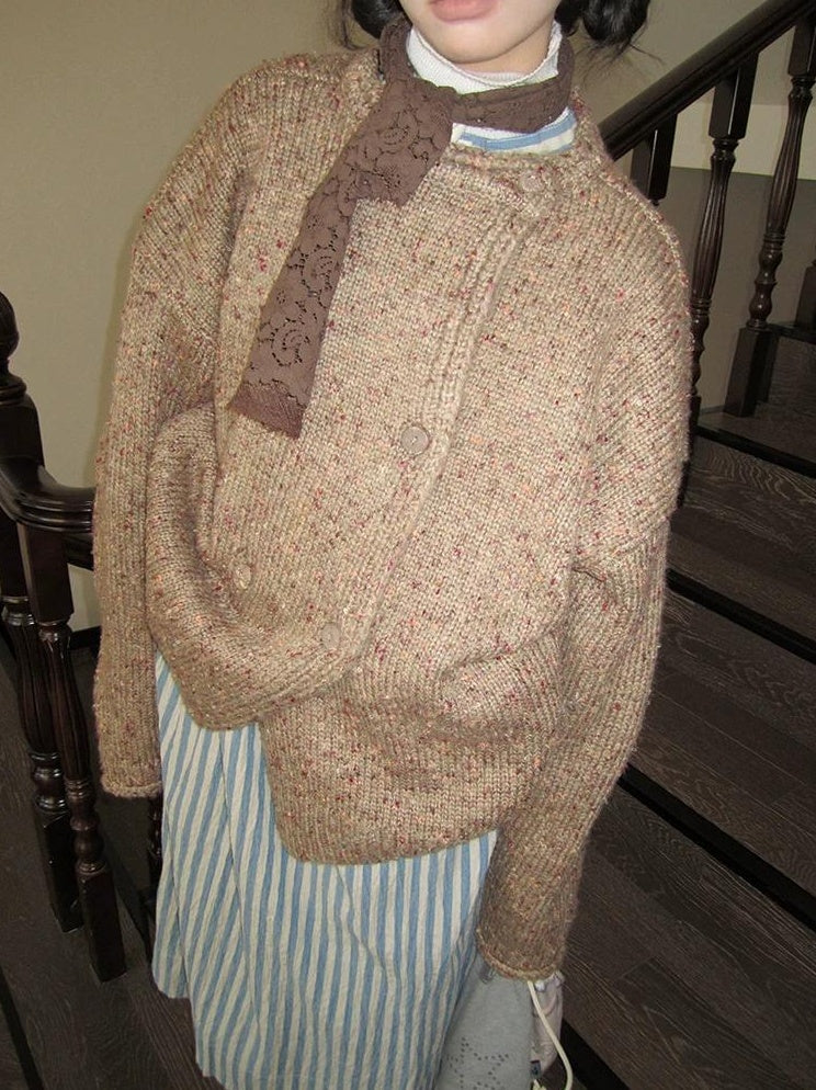 3months | VINTAGE KNIT CARDIGAN JACKET【ID:TN00033】