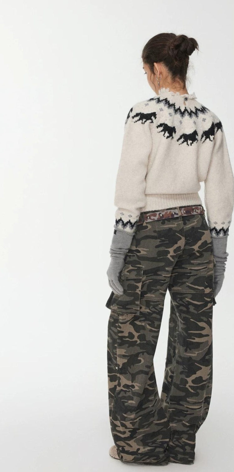 1JINN STUDIO | PLUNGING NECK KNIT SWEATER【ID:TN00068】