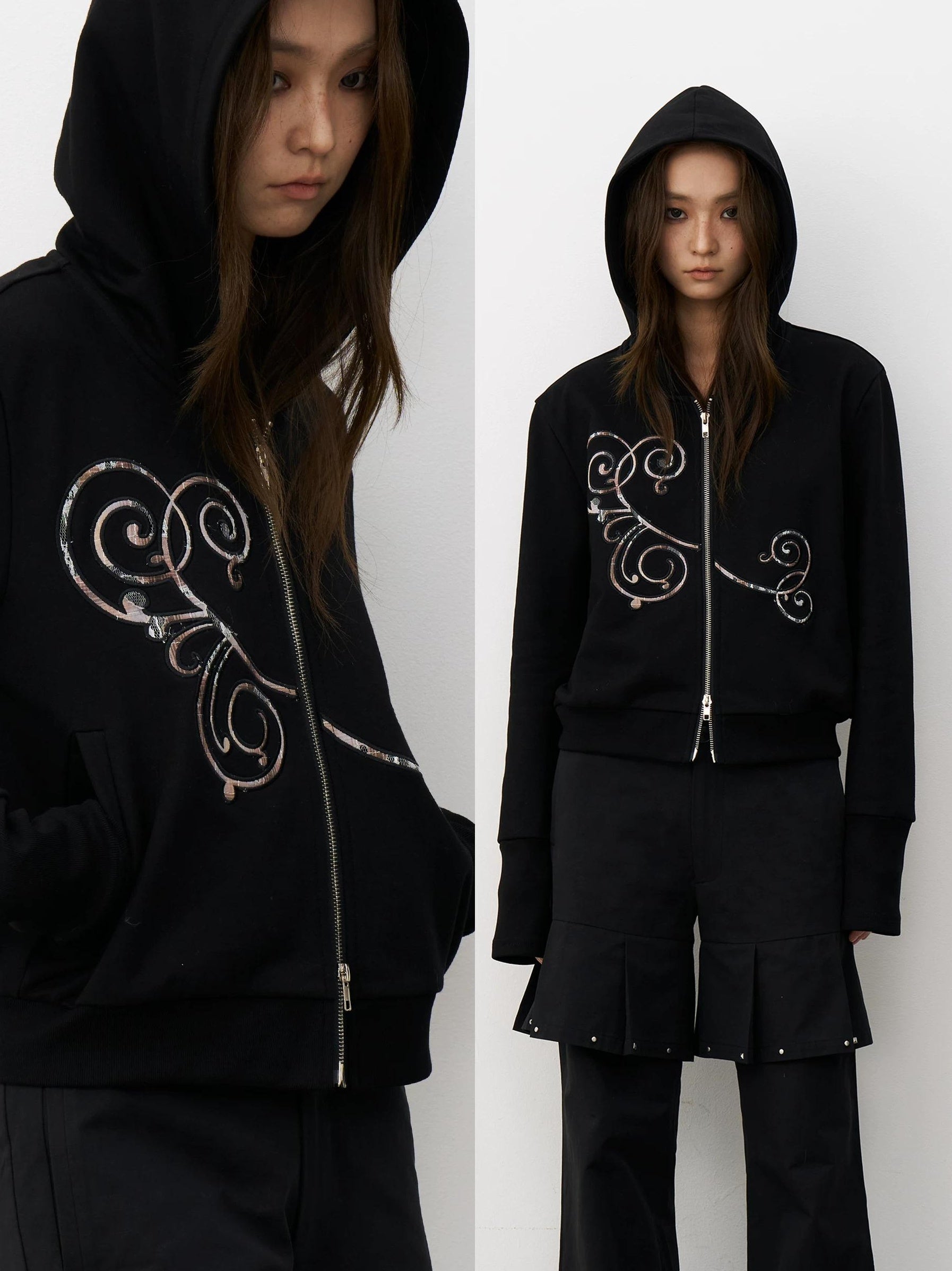 THELIGHT | RETRO HOODED CARDIGAN SWEATER【ID:TN00101】