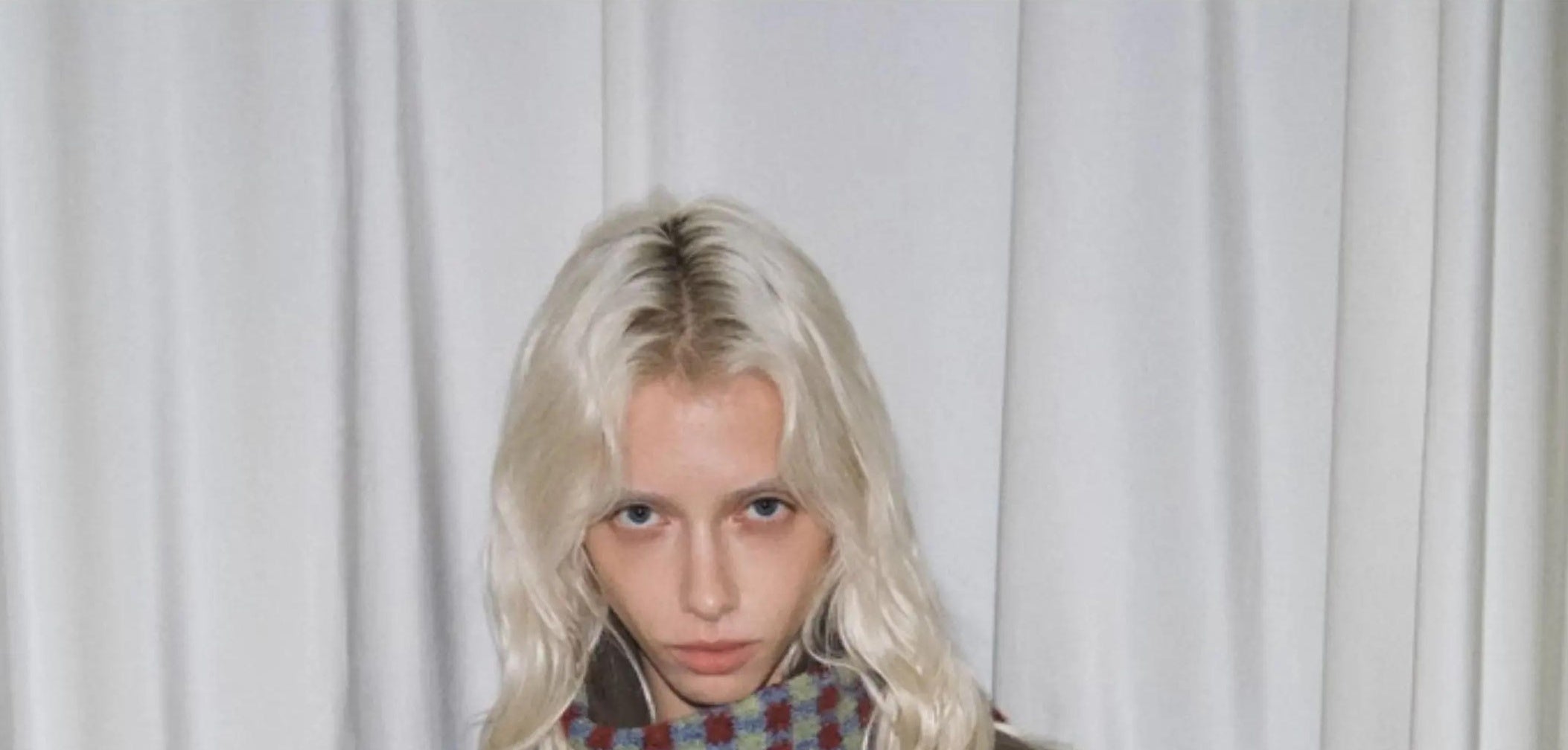 TRIA SELECT | PLAID COLOR BLOCK SCARF【ID:TN00080】