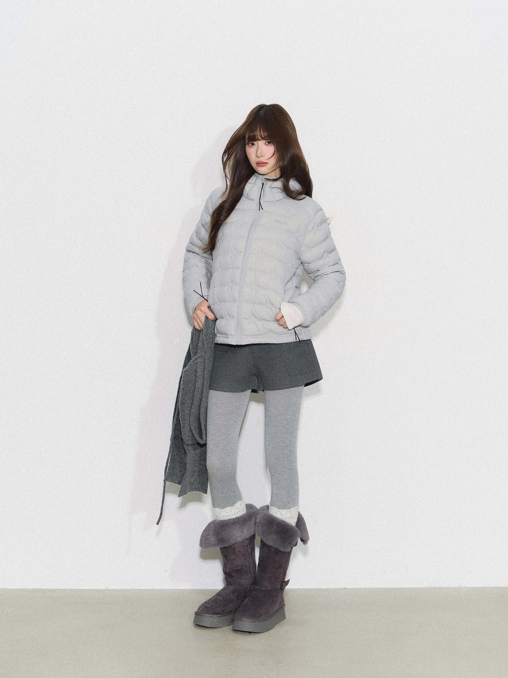 THELIGHT | LIGHTWEIGHT QUILTED HOODED JACKET【ID:TN00092】