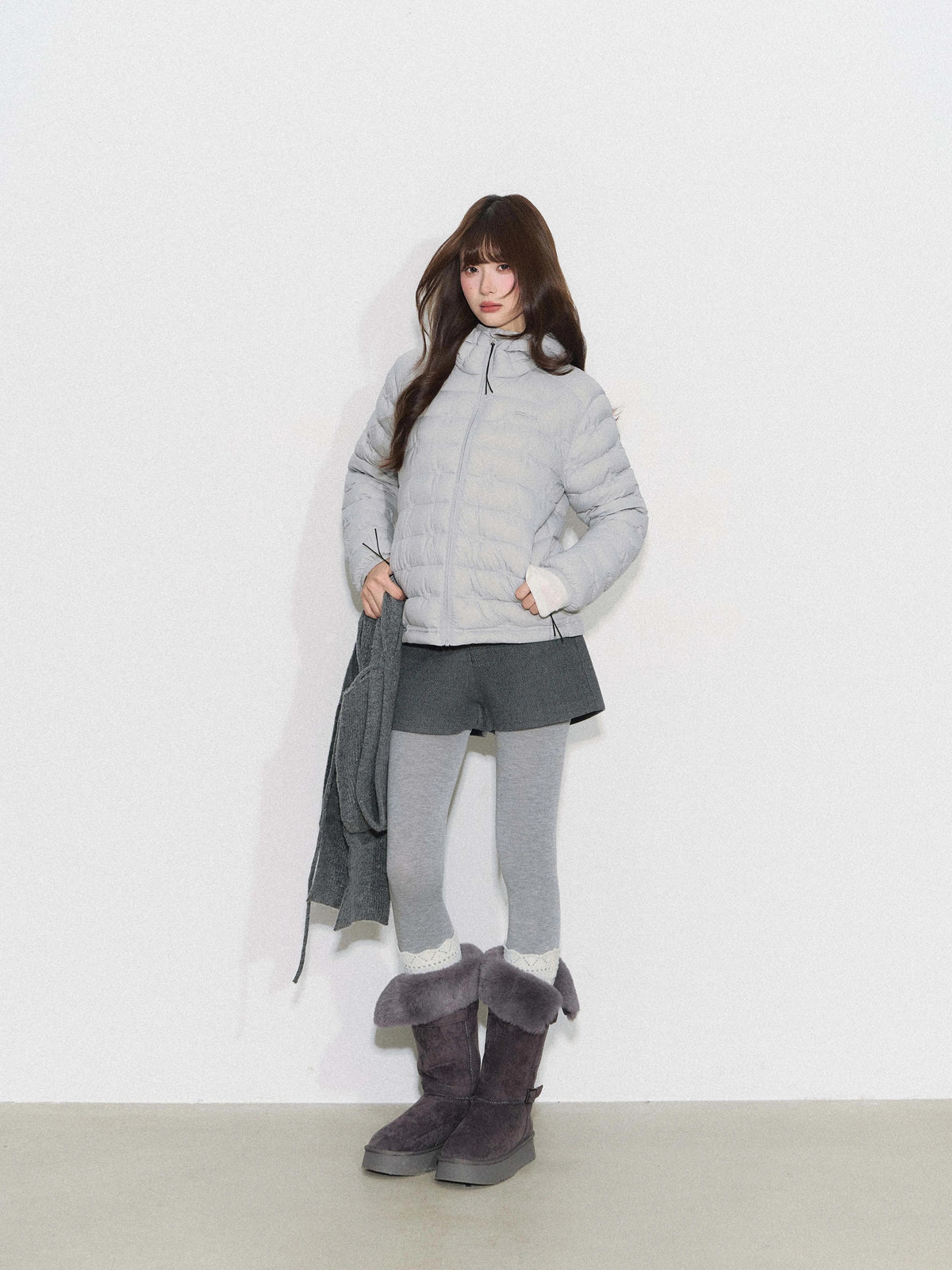 THELIGHT | LIGHTWEIGHT QUILTED HOODED JACKET【ID:TN00092】