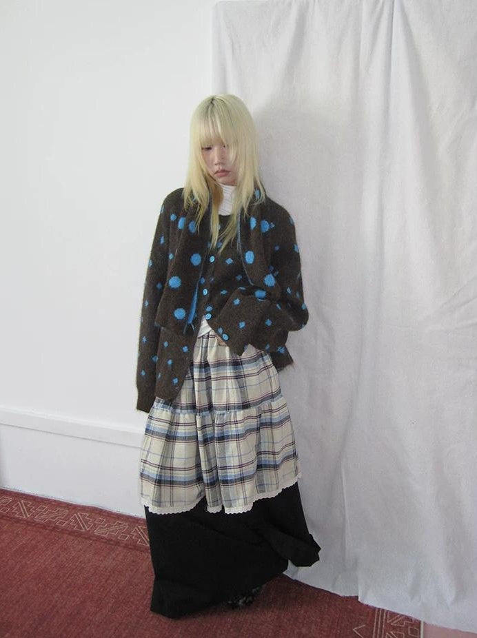 3months |  RETRO PLAID SPLICING PANTS【ID:TN00020】