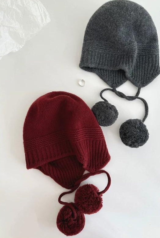 TRIA SELECT | WOOL KNIT BEANIE WITH POM POM【ID:TN00082】