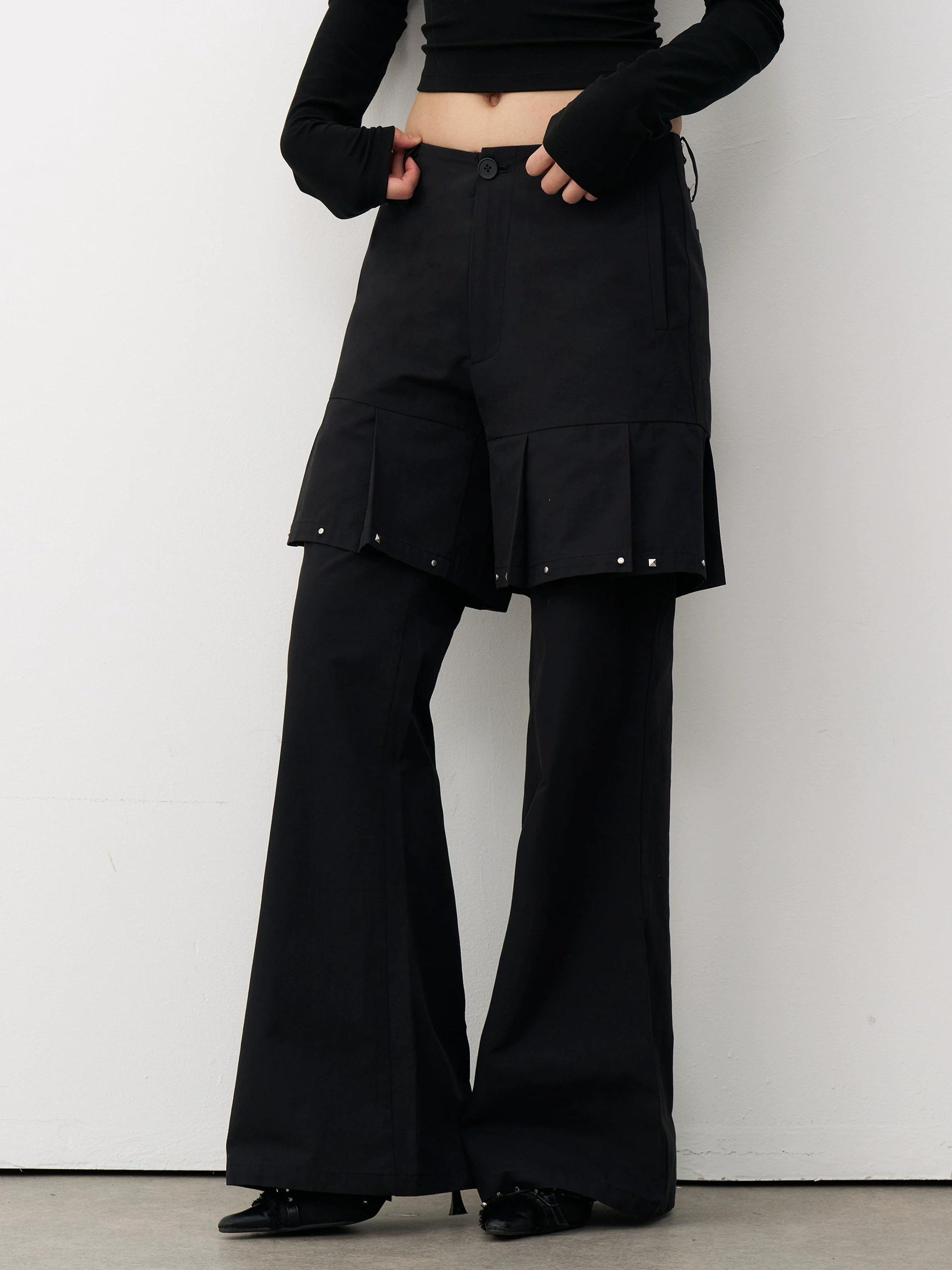 THELIGHT | CHIC BEADED TWO-PIECE PANTS【ID:TN00104】