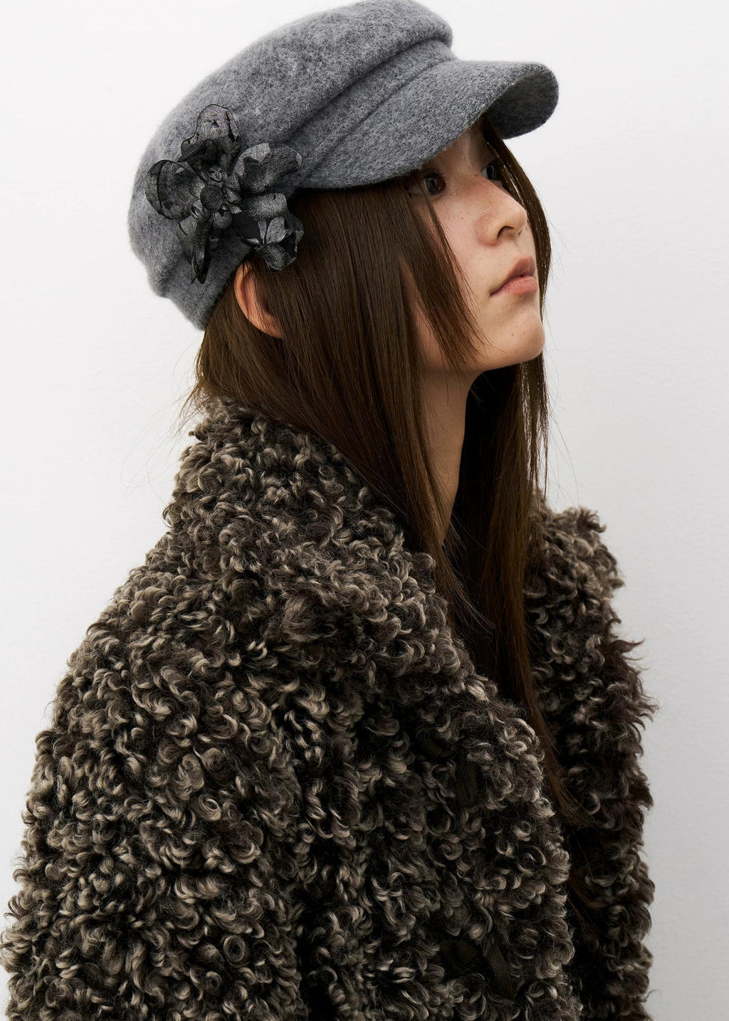 THELIGHT | THREE-DIMENSIONAL WOOL BERET CAP【ID:TN00120】