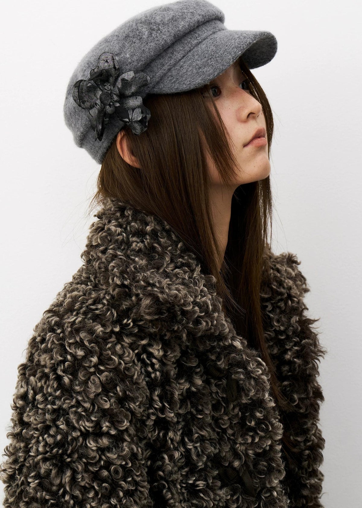 THELIGHT | THREE-DIMENSIONAL WOOL BERET CAP【ID:TN00120】