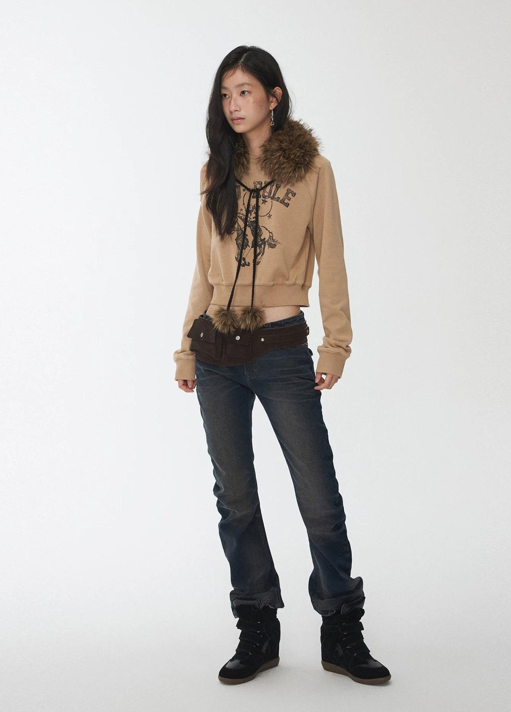 1JINN STUDIO | VINTAGE WHISKERS LOW-WAIST JEANS【ID:TN00070】