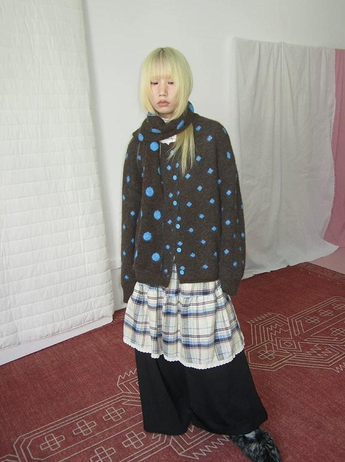 3months |  RETRO PLAID SPLICING PANTS【ID:TN00020】