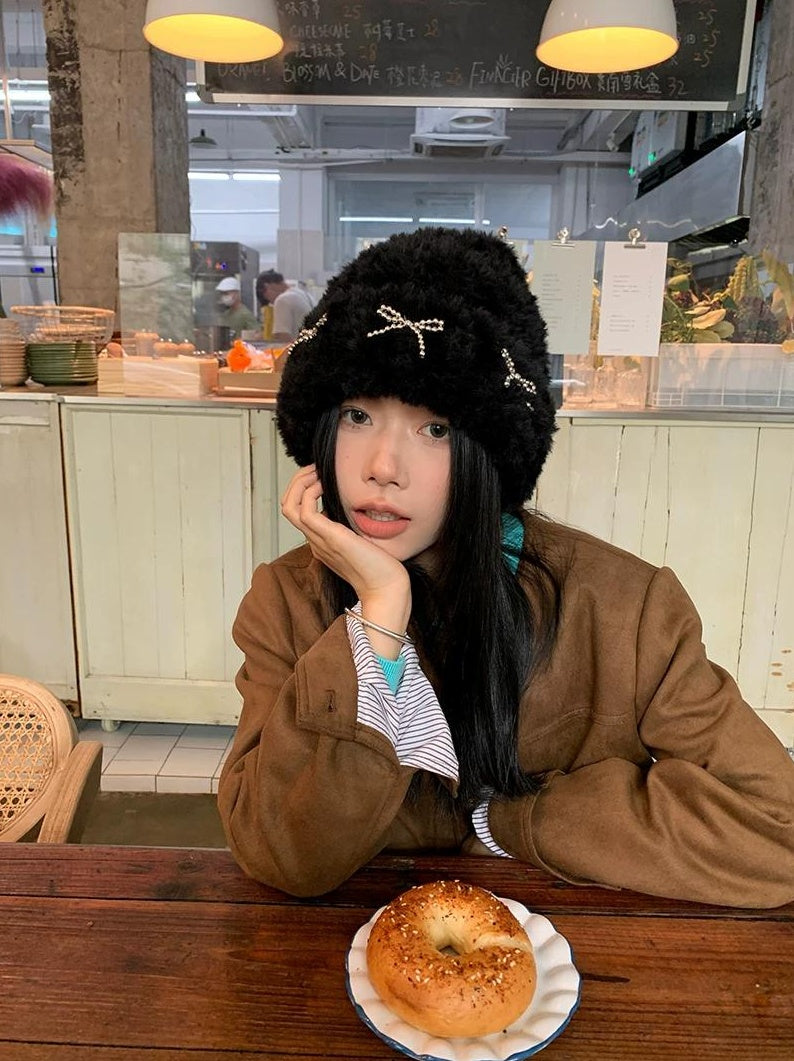 TRIA SELECT | WINTER PLUSH KNITTED HAT【ID:TN00081】