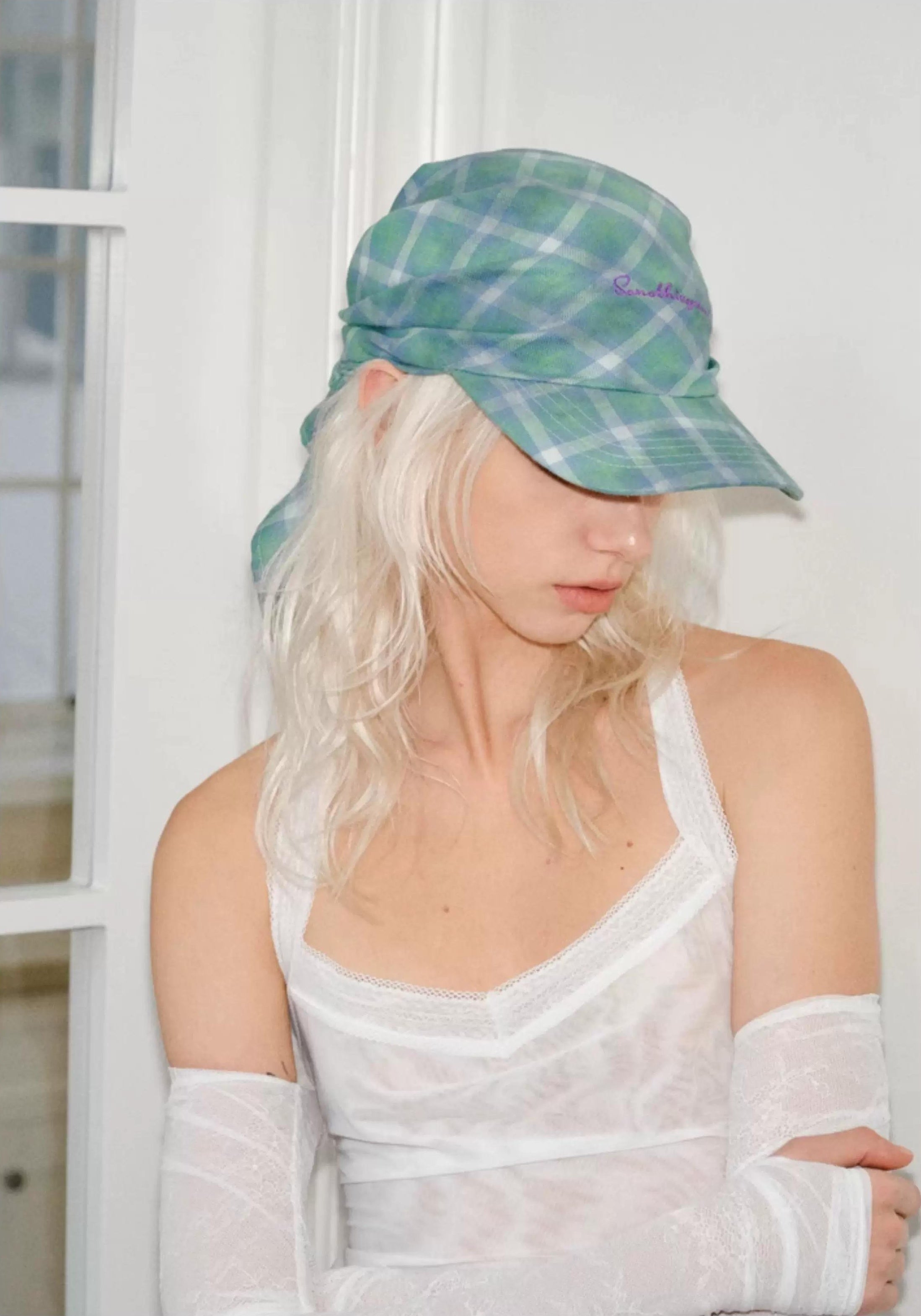 TRIA SELECT | RETRO PLAID BASEBALL CAP【ID:TN00077】