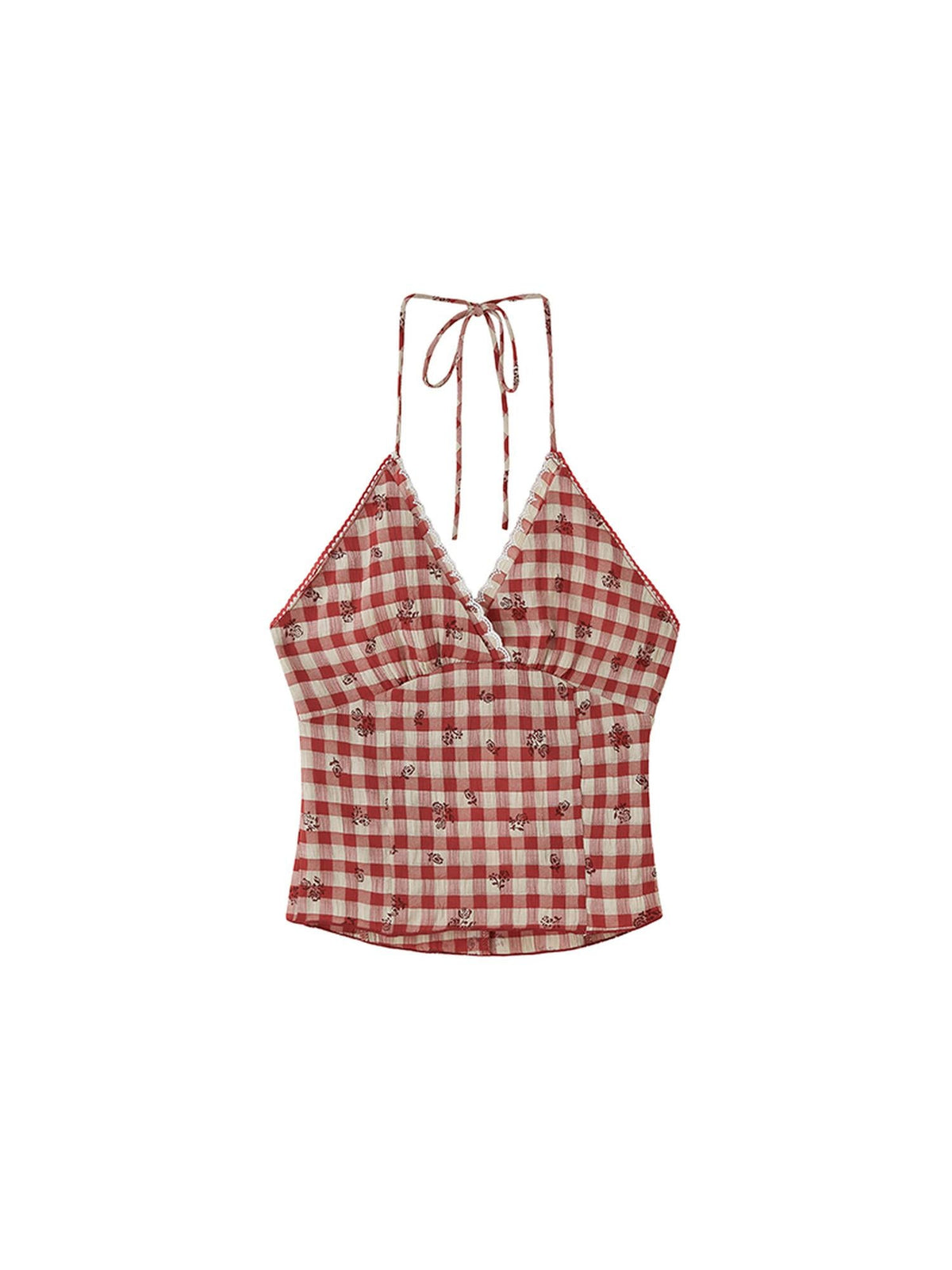 Summer Showcase Embroidered Halter Top Blouse