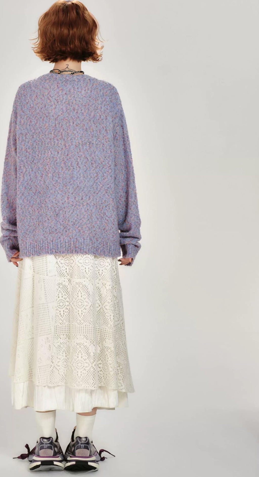 Girlyhalo |  RETRO PRINTED KNITTED SWEATER【ID:TN00008】