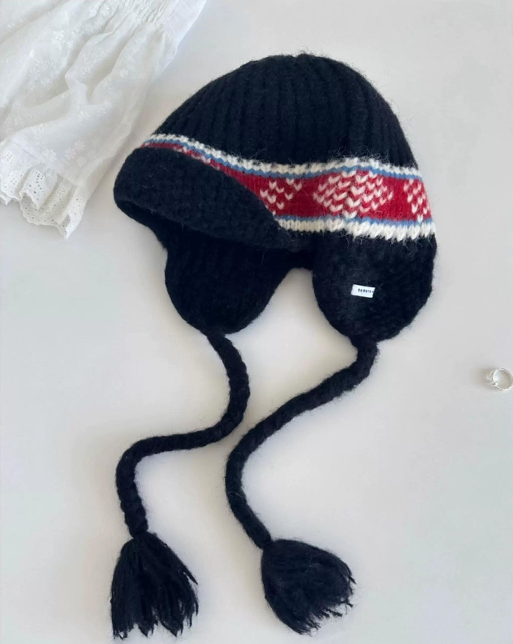 TRIA SELECT | WINTER FAIR ISLE WOOL CAP【ID:TN00073】
