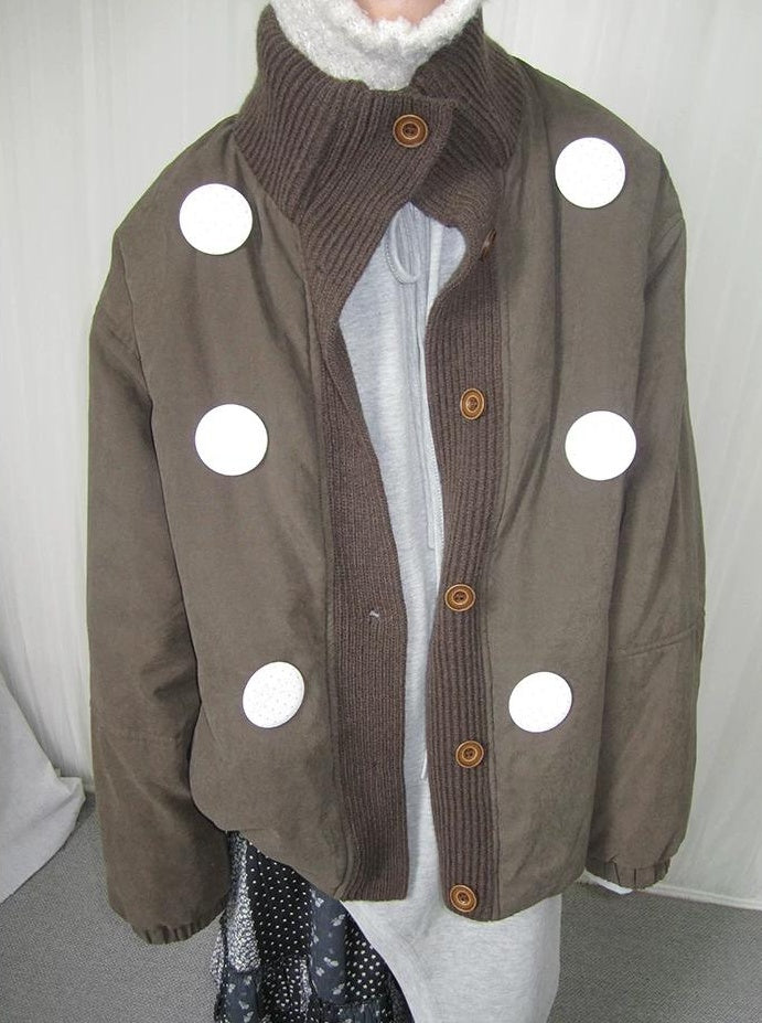3months | KOREAN KNIT SPLICE CARDIGAN【ID:TN00061】