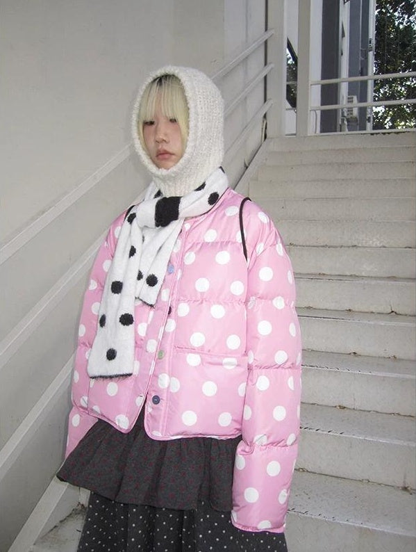 3months |  COLOR COLLISION POLKA DOT JACKET【ID:TN00024】