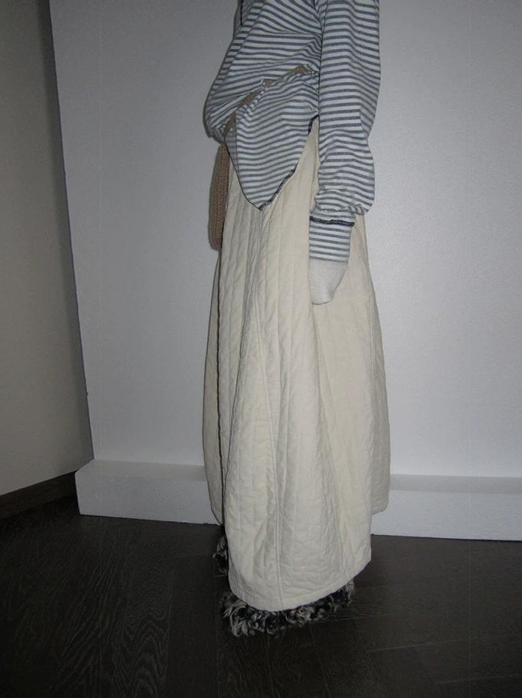 3months |  HIGH WAIST COTTON A-LINE SKIRT【ID:TN00017】
