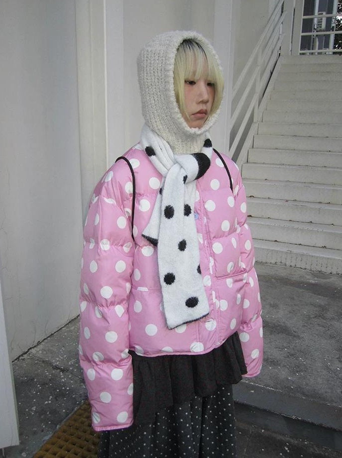 3months |  COLOR COLLISION POLKA DOT JACKET【ID:TN00024】