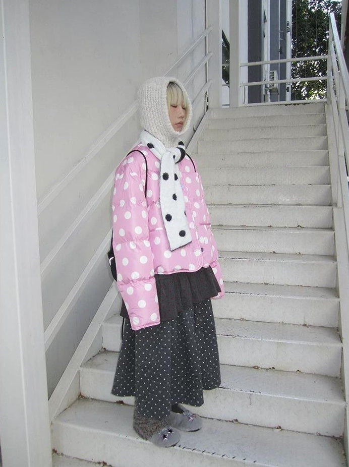3months |  COLOR COLLISION POLKA DOT JACKET【ID:TN00024】