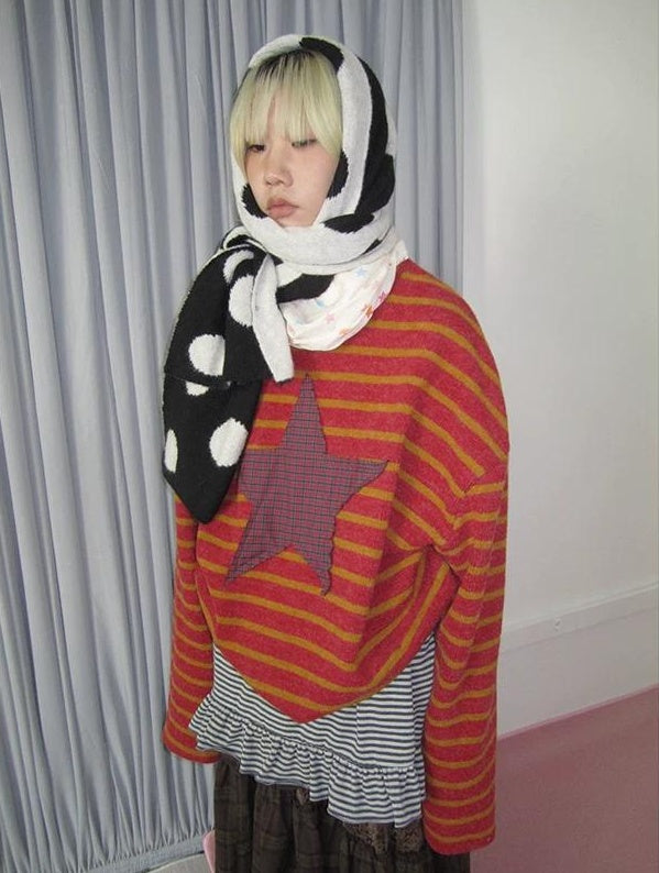 3months |  KOREAN STRIPED KNIT SWEATER【ID:TN00026】