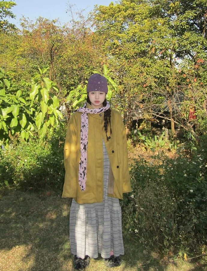 3months | FURRY SUEDE MID-LENGTH JACKET【ID:TN00058】