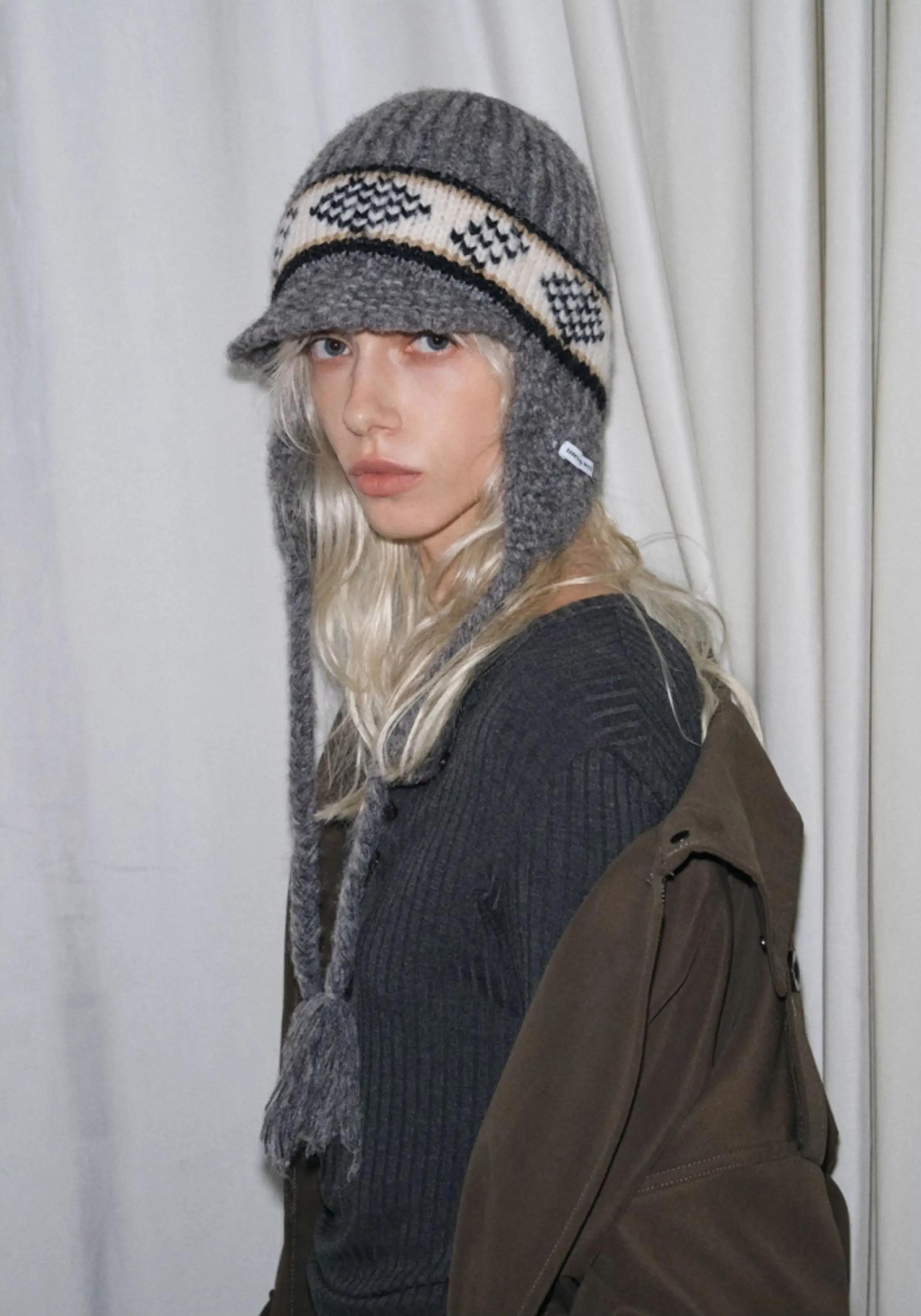 TRIA SELECT | WINTER FAIR ISLE WOOL CAP【ID:TN00073】