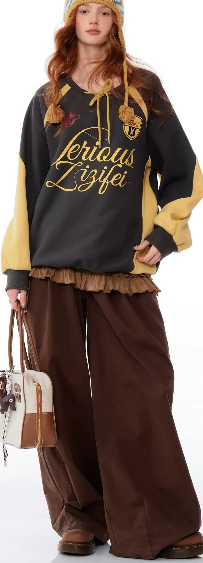 ziziFei | RETRO COLOR-BLOCK SWEATSHIRT【ID:TN00072】