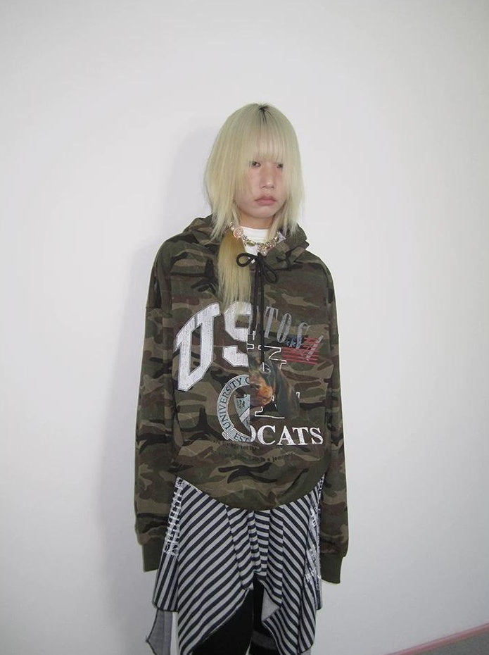 3months | CASUAL CAMOUFLAGE HOODED SWEATSHIRT【ID:TN00031】